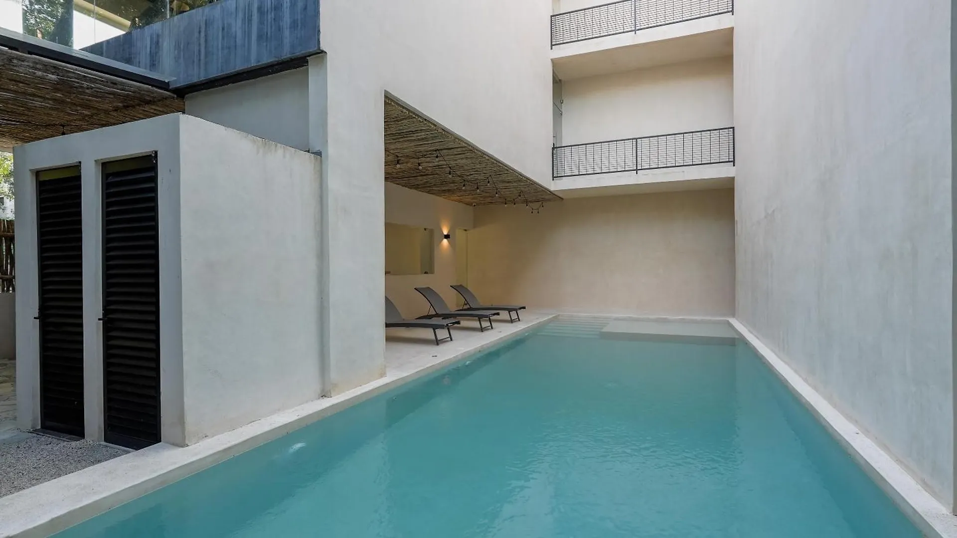 Sunset Serenity - Amply Private Terrace & Pool & Gym & Beach Club Access Tulum Apartment