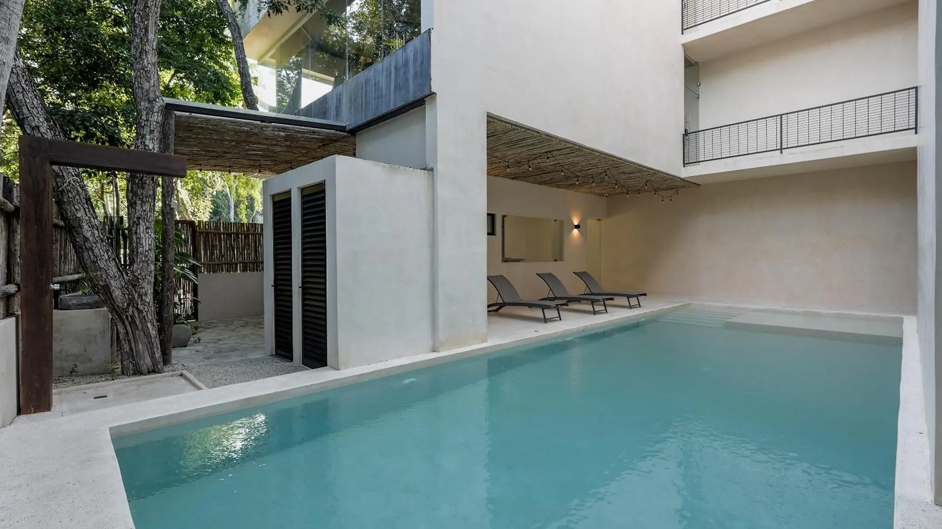Sunset Serenity - Amply Private Terrace & Pool & Gym & Beach Club Access Tulum Apartment