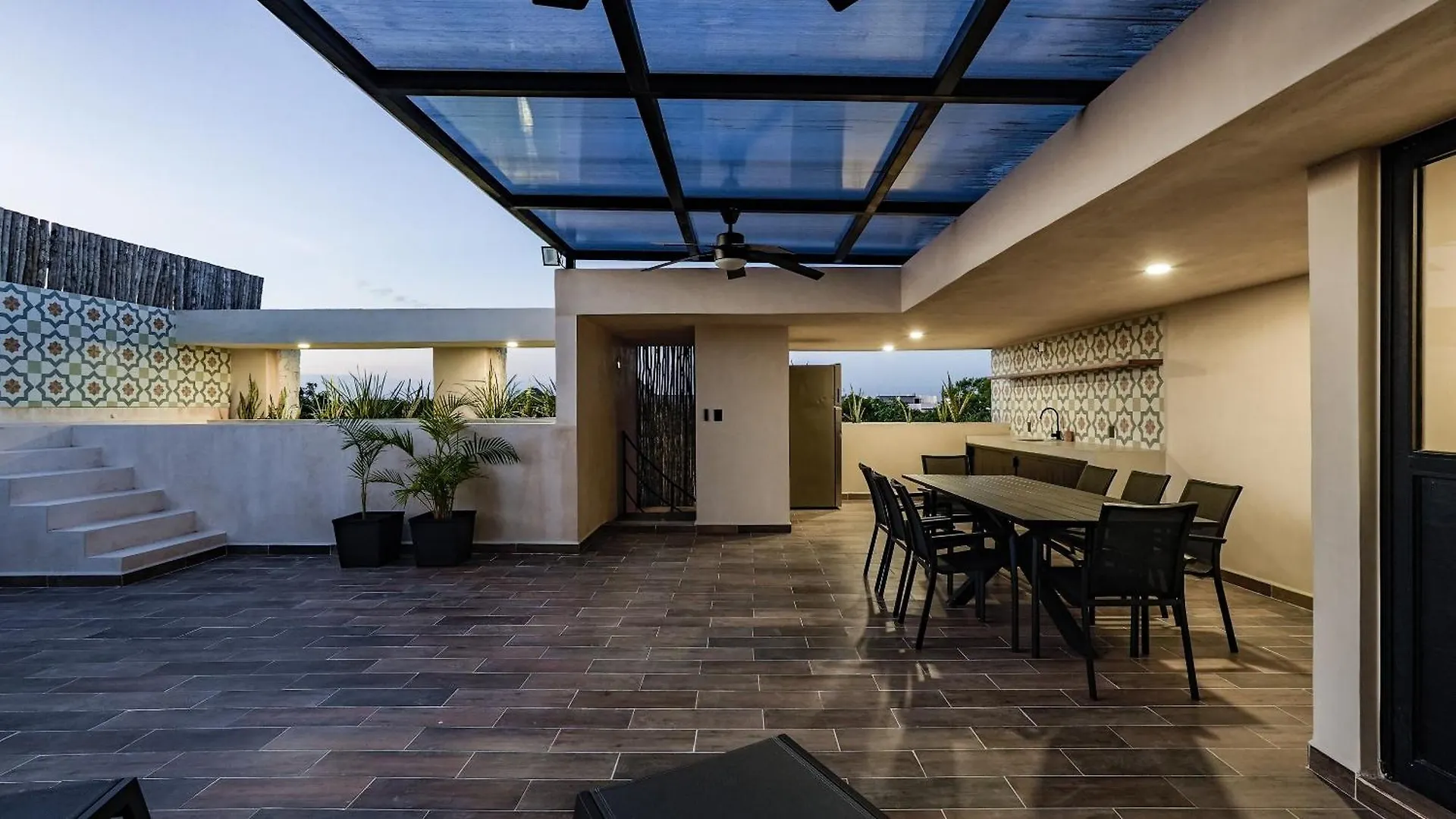 Sunset Serenity - Amply Private Terrace & Pool & Gym & Beach Club Access Tulum Apartment